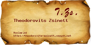 Theodorovits Zsinett névjegykártya